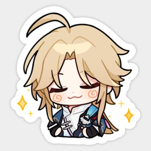 Honkai Star Rail Chibi Yanqing 2 Sticker